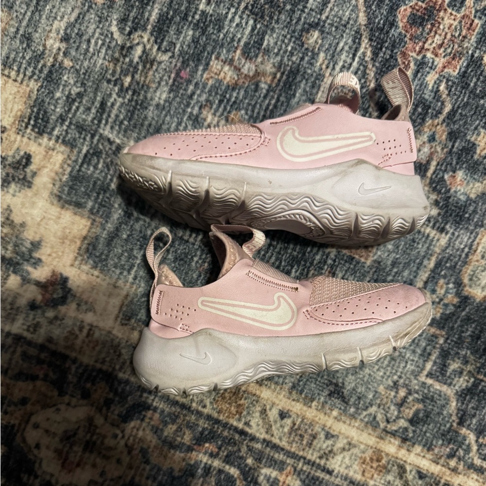 2/$10- Nike Kids Pink Slip-On Sneakers with White Swoosh *must buy 2